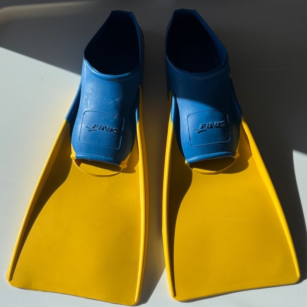 FINIS Kids Swim Fins - Blue and Yellow